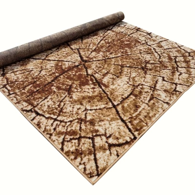 Szőnyeg 160x220 cm LUKEN modern - bézs / barna