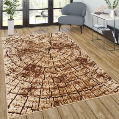Szőnyeg 160x220 cm LUKEN modern - bézs / barna