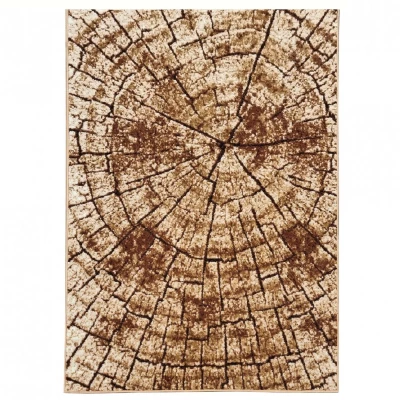 Szőnyeg 160x220 cm LUKEN modern - bézs / barna