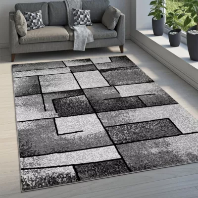 Szőnyeg 160x220 cm LUKEN téglalap alakú - szürke