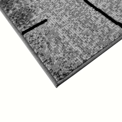 LUKEN téglalap alakú szőnyeg 140x190 cm - szürke