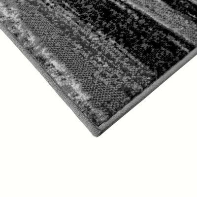 Szőnyeg 80x150 cm LUKEN absztrakt - szürke