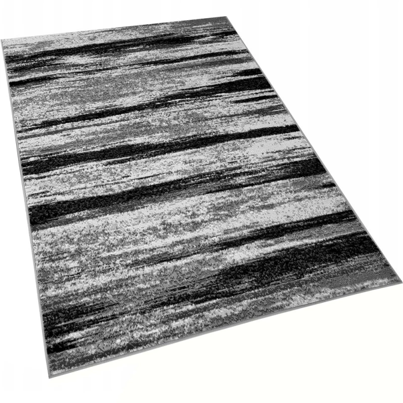 Szőnyeg 80x150 cm LUKEN absztrakt - szürke