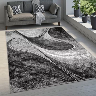 Absztrakt szőnyegdarab 160x220 cm LUKEN - szürke