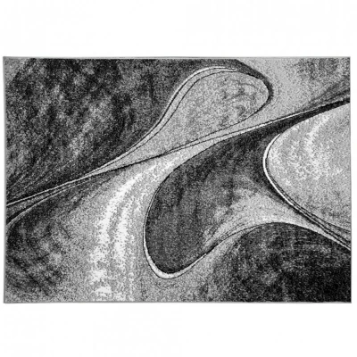 Absztrakt szőnyegdarab 150x300 cm LUKEN - szürke