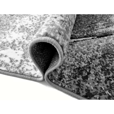 Absztrakt szőnyegdarab 70x130 cm LUKEN - szürke