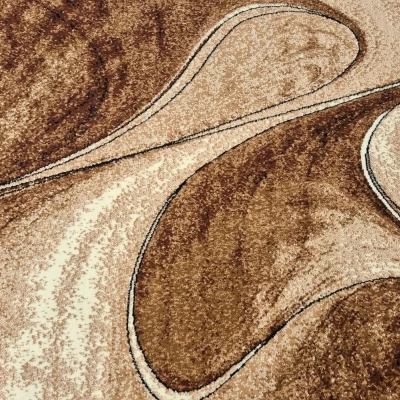 Absztrakt szőnyegdarab 120x170 cm LUKEN - bézs
