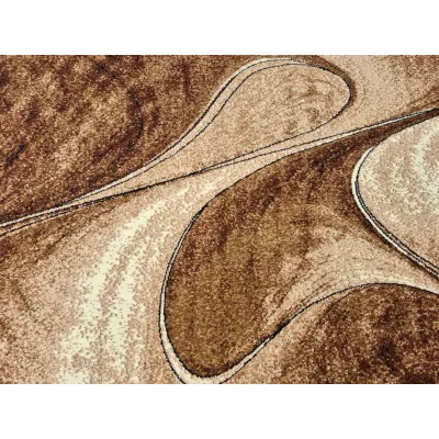 Absztrakt szőnyegdarab 80x150 cm LUKEN - bézs