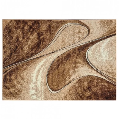 Absztrakt szőnyegdarab 80x150 cm LUKEN - bézs
