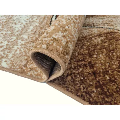 Absztrakt szőnyegdarab 70x130 cm LUKEN - bézs