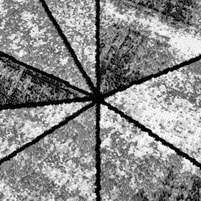 Geometrikus darab szőnyeg 200x300 cm LUKEN - szürke