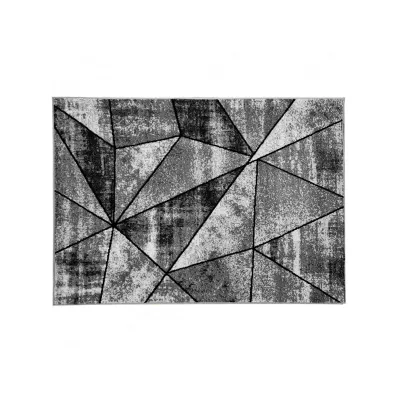Geometrikus darab szőnyeg 200x300 cm LUKEN - szürke