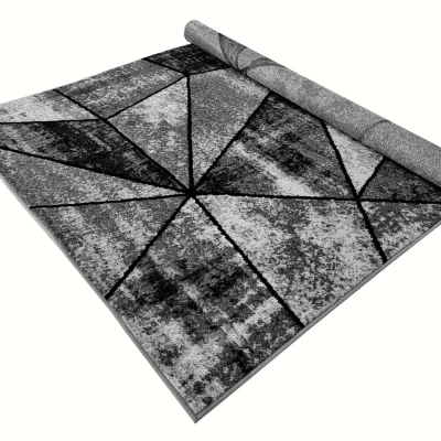 Geometrikus darab szőnyeg 140x190 cm LUKEN - szürke