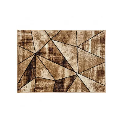 Geometrikus darab szőnyeg 140x190 cm LUKEN - bézs