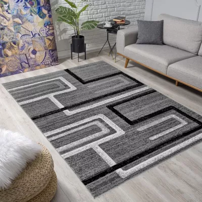 Téglalap alakú szőnyegdarab 70x130 cm LUKEN - szürke