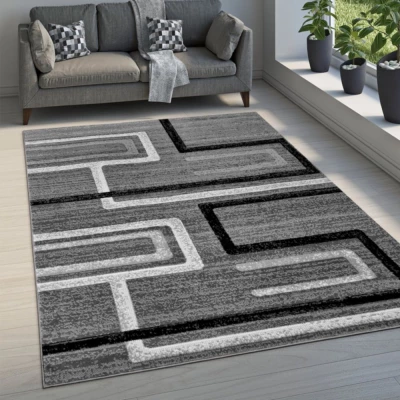Téglalap alakú szőnyegdarab 70x130 cm LUKEN - szürke