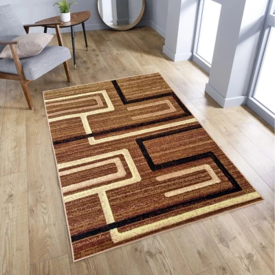 Téglalap alakú szőnyegdarab 140x190 cm LUKEN - bézs