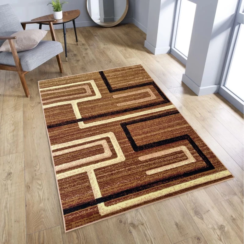 Téglalap alakú szőnyegdarab 140x190 cm LUKEN - bézs