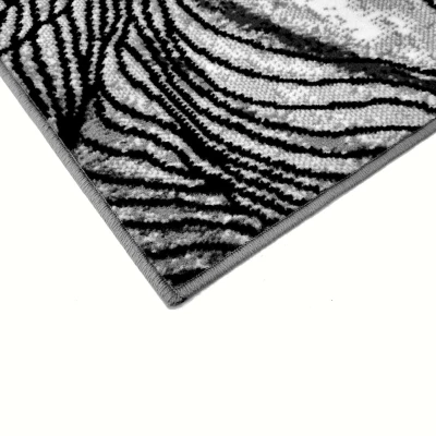 Modern szőnyegdarab 200x400 cm LUKEN - szürke
