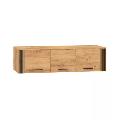 MING háromajtós gardróbbővítő elem - artisan tölgy, arany / fekete