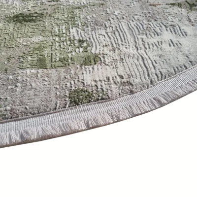 Ovális darab szőnyeg 160x220 cm STEFANO - zöld / bézs