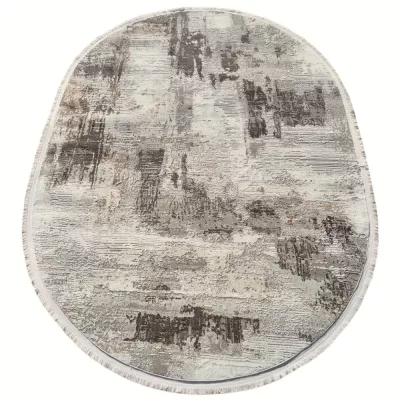 Ovális darab szőnyeg 80x150 cm STEFANO - bézs / arany
