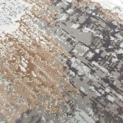 Ovális darab szőnyeg 80x150 cm STEFANO - bézs / arany