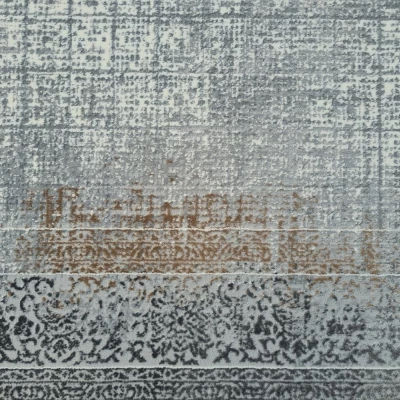 Szőnyeg 160x220 cm STEFANO - szürke / barna