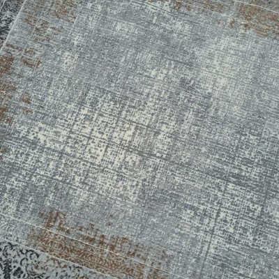 Szőnyeg 160x220 cm STEFANO - szürke / barna