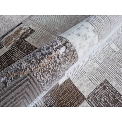 Szőnyeg 160x220 cm STEFANO - barna / arany