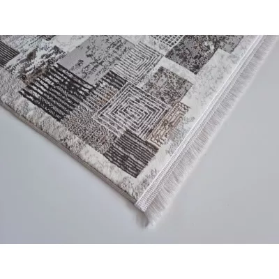 Szőnyeg 140x190 cm STEFANO - barna / arany