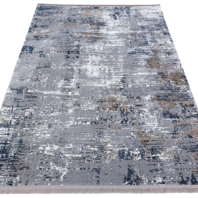 Téglalap alakú szőnyegdarab 160x220 cm STEFANO - szürke / kék / fehér