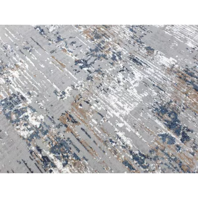 Téglalap alakú szőnyegdarab 160x220 cm STEFANO - szürke / kék / fehér