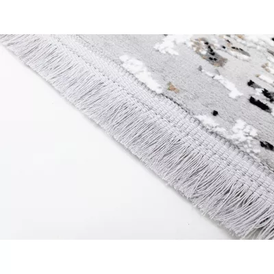 Téglalap alakú szőnyegdarab 160x220 cm STEFANO - szürke / fekete