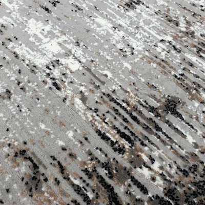 Téglalap alakú szőnyegdarab 160x220 cm STEFANO - szürke / fekete