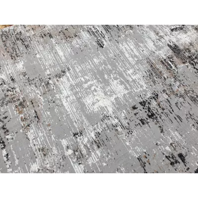 Téglalap alakú szőnyegdarab 160x220 cm STEFANO - szürke / fekete