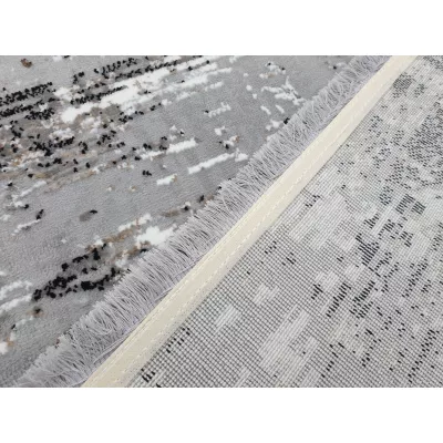 Téglalap alakú szőnyegdarab 160x220 cm STEFANO - szürke / fekete