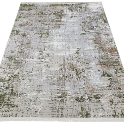 Téglalap alakú szőnyegdarab 180x260 cm STEFANO - zöld / krémszínű