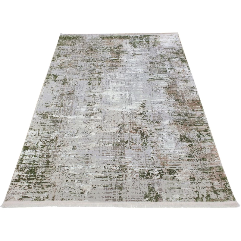 Téglalap alakú szőnyegdarab 180x260 cm STEFANO - zöld / krémszínű