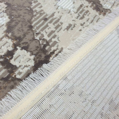 Téglalap alakú szőnyeg 80x150 cm STEFANO - krém / arany