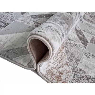 Téglalap alakú szőnyeg 200x290 cm STEFANO - szürke / arany
