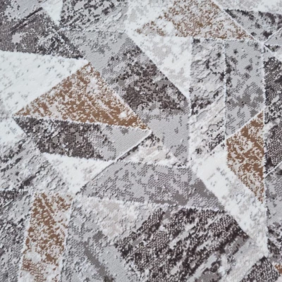 Téglalap alakú szőnyeg 160x220 cm STEFANO - szürke / arany