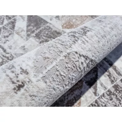 Téglalap alakú szőnyeg 160x220 cm STEFANO - szürke / arany