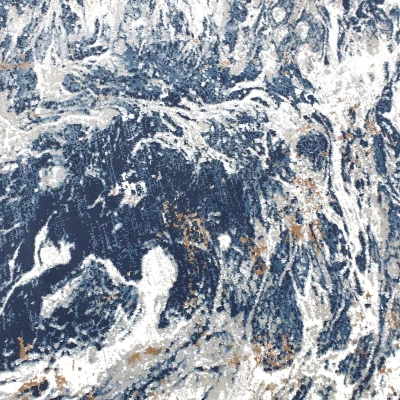 Téglalap alakú szőnyeg 160x220 cm STEFANO - szürke / kék