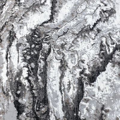 Téglalap alakú szőnyeg 200x290 cm STEFANO - szürke / fekete