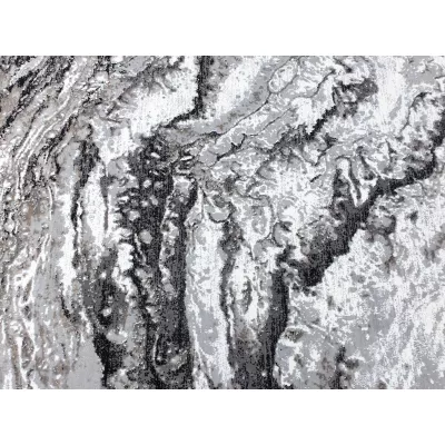 Téglalap alakú szőnyeg 160x220 cm STEFANO - szürke / fekete