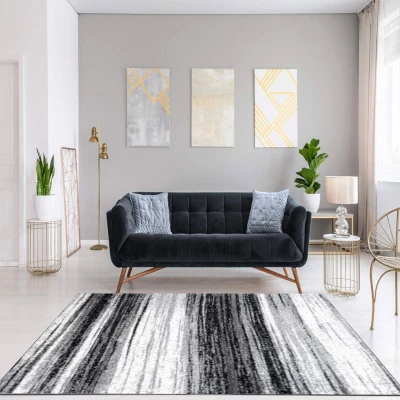 Darab szőnyeg 140x190 cm RAMIRO - szürke / fehér