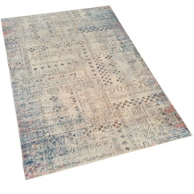 Mintás szőnyegdarab 200x290 cm FRANCO - kék / bézs