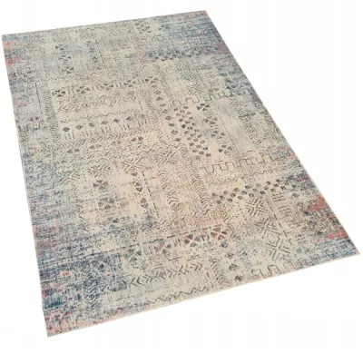 Mintás szőnyegdarab 200x290 cm FRANCO - kék / bézs