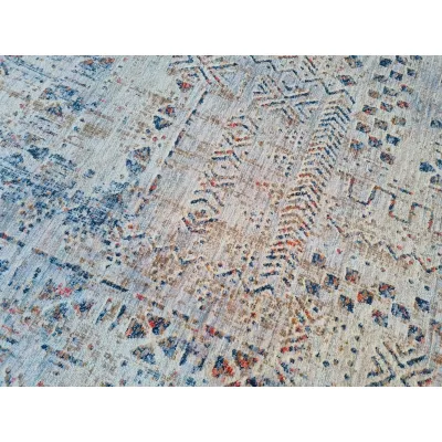 Mintás szőnyegdarab 200x290 cm FRANCO - kék / bézs
